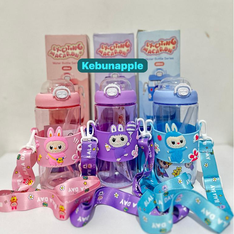 Jual Botol Minum Anak Karakter LABUBU Lucu Kapasitas 650ml FREE STIKER ...