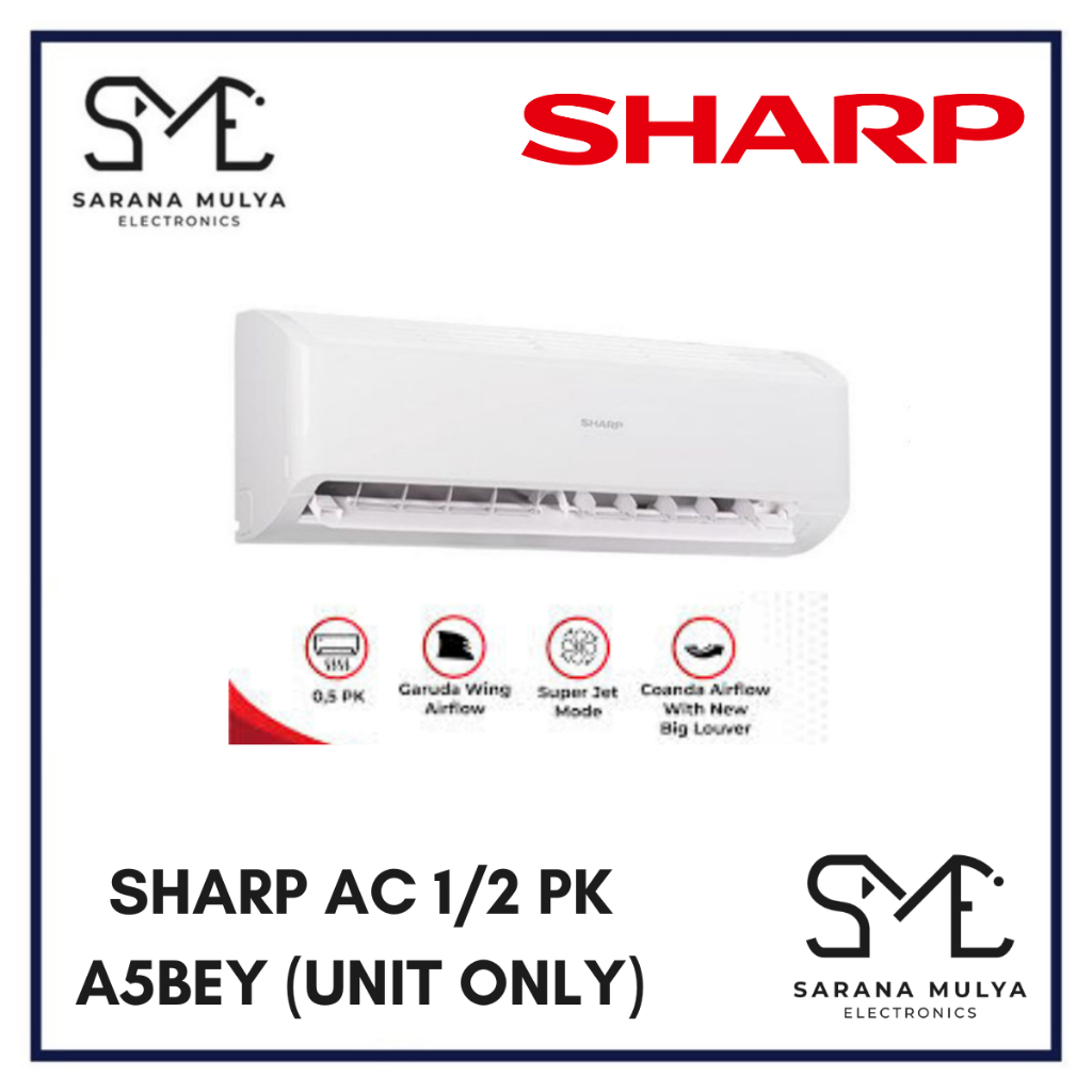 Jual AC Sharp 1/2 PK A5BEY STANDARD SHARP AC 1/2PK A5BEY | Shopee Indonesia