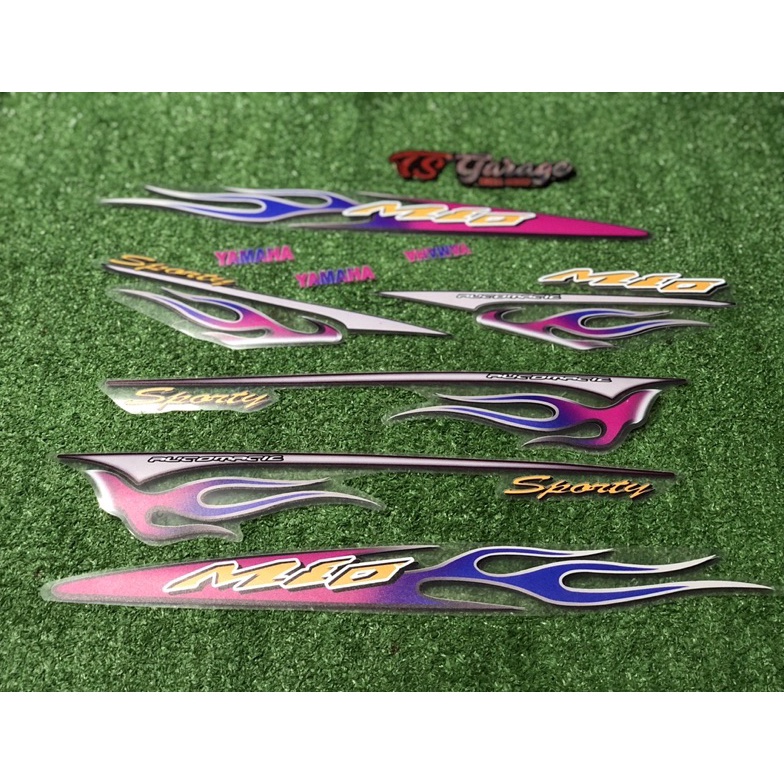 Jual KODE G32S striping mio api pelangi transparan semua warna | Shopee ...