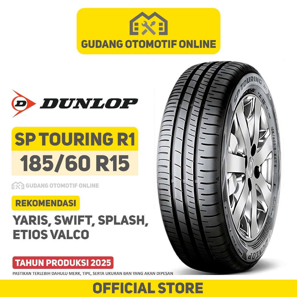 Jual Ban Dunlop SP Touring R1 185/60 R15 Ban Mobil Yaris Swift Splash ...