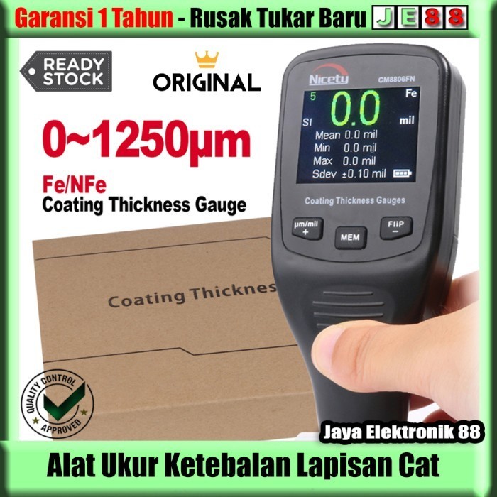 Jual Paint Digital Coating Thickness Gauge Alat ukur Ketebalan Cat ...