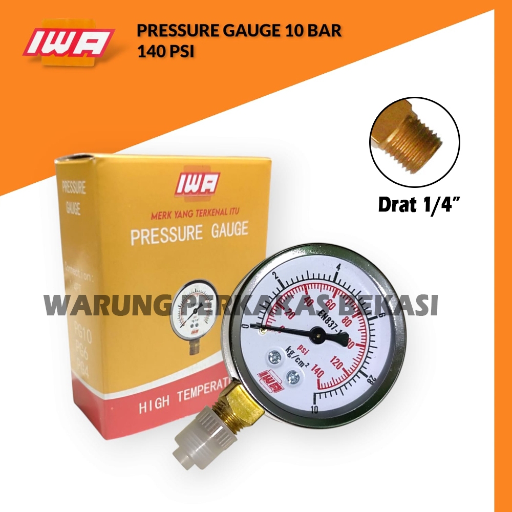Jual IWA 6Bar 10Bar 16Bar Drat 1/4