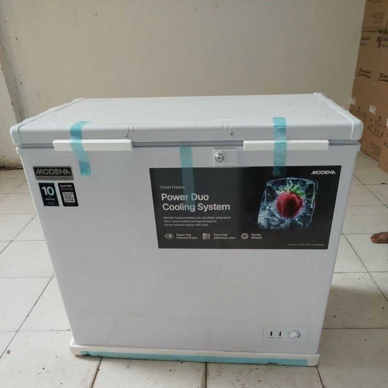 Jual FREEZER BOX MODENA 200LITER MD0211AWH | Shopee Indonesia