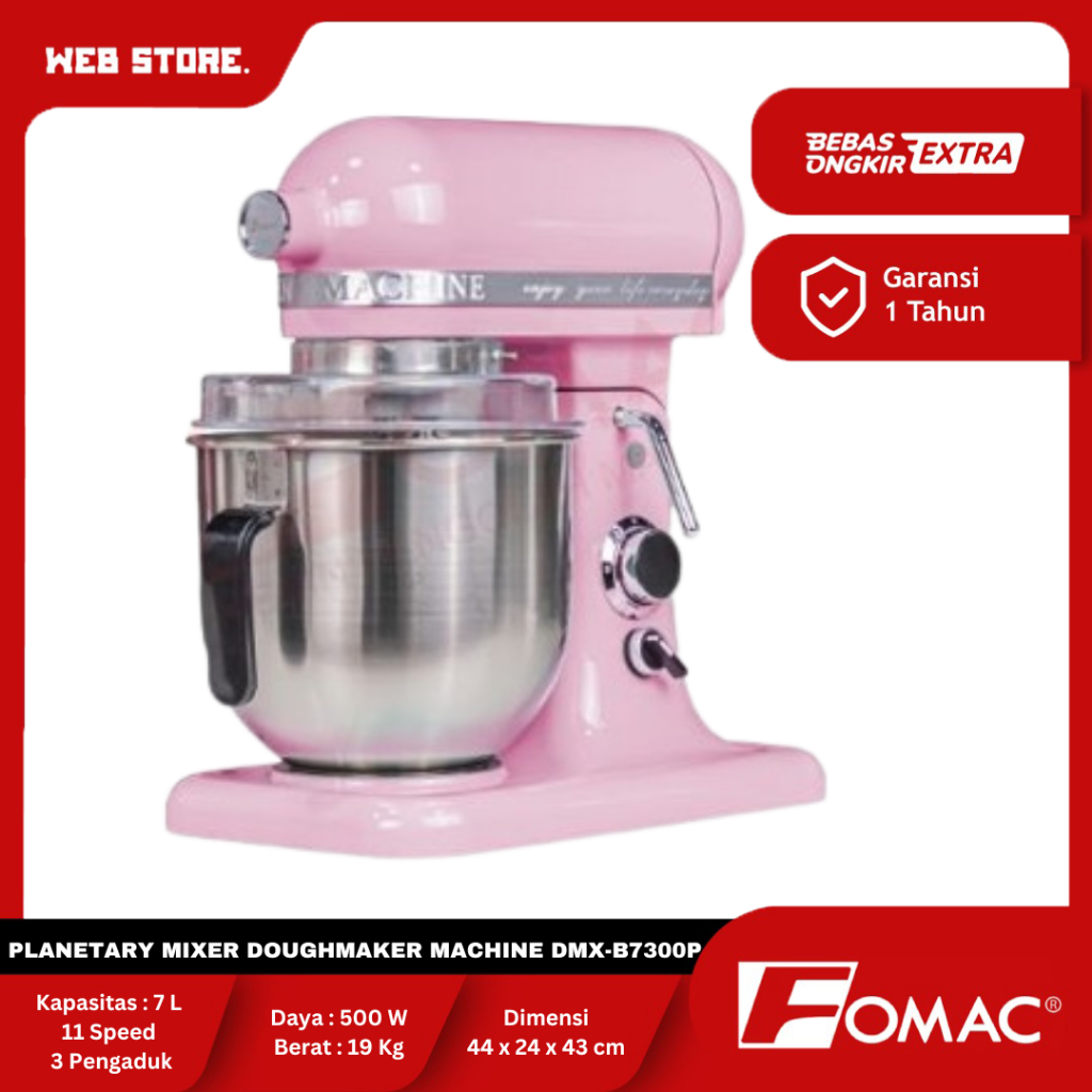 Jual Planetary Dough Mixer Stand Mixer 7L Mesin Pengaduk Adonan Roti ...
