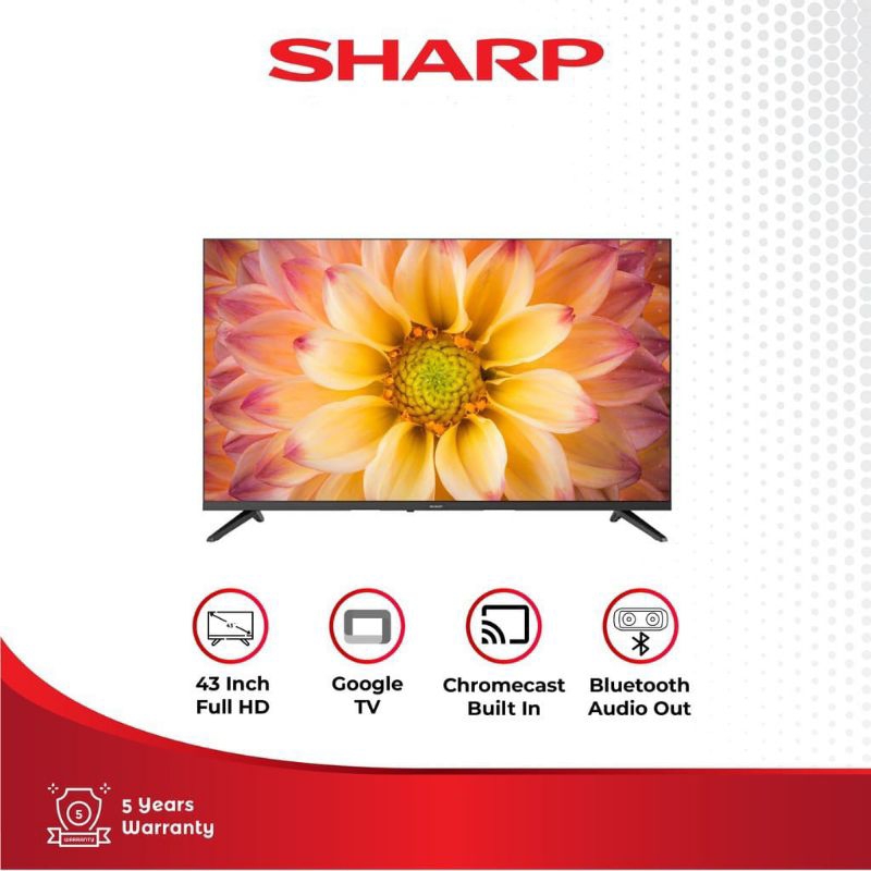 Jual SHARP Google TV 43 inch 2K 2T-C43GH3000i | Shopee Indonesia