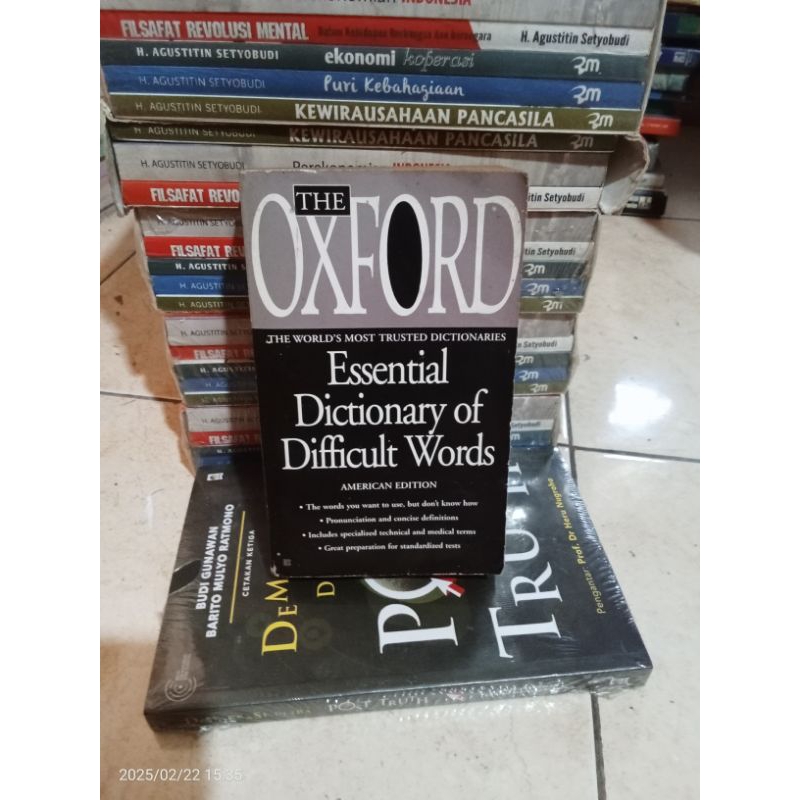 Jual ORIGINAL BUKU THE OXFORD ESSENTIAL DICTIONARY OF DIFFICULT WORDS ...