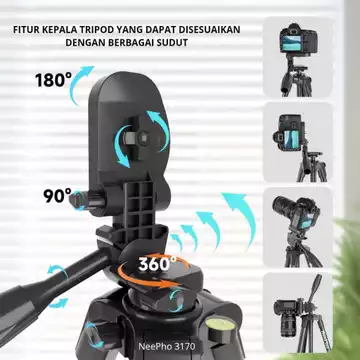Neepho 3170 Tripod Multifungsi Photography Kamera Cellphone DSLR