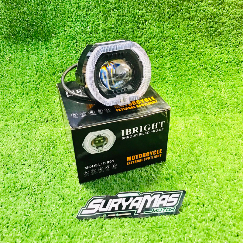 Jual LAMPU BILED IBRIGHT SHROUD BILED PROJIE BMW 3,5 INCH UNIVERSAL ...