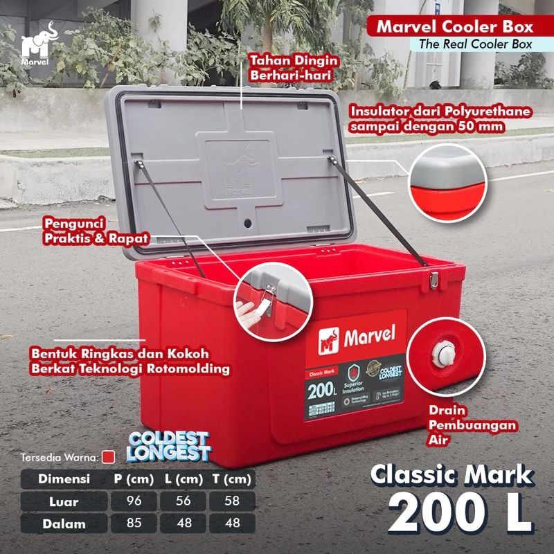 Jual Marvel Cooler 200 Ltr Classic Mark (CoolBox - IceBox - Es box ...