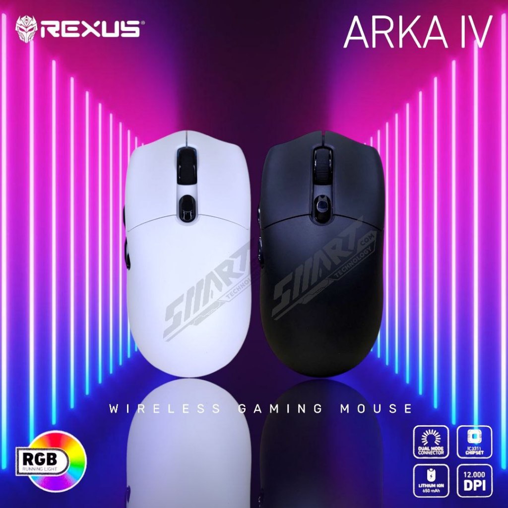 Jual REXUS ARKA IV RX-115 TRIPLE-CONNECTION WIRELESS Gaming Mouse ...