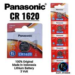 Panasonic Baterai CR1620 3V Original Batrai CR 1620 Lithium Battery 3 Volt Made In Indonesia