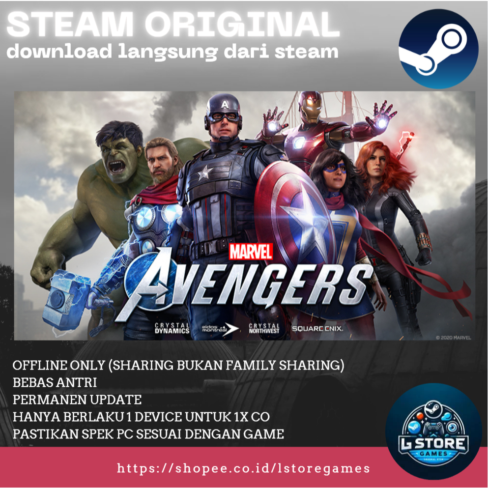 Jual Marvel’s Avengers: Deluxe Game PC Sharing Original Offline ...