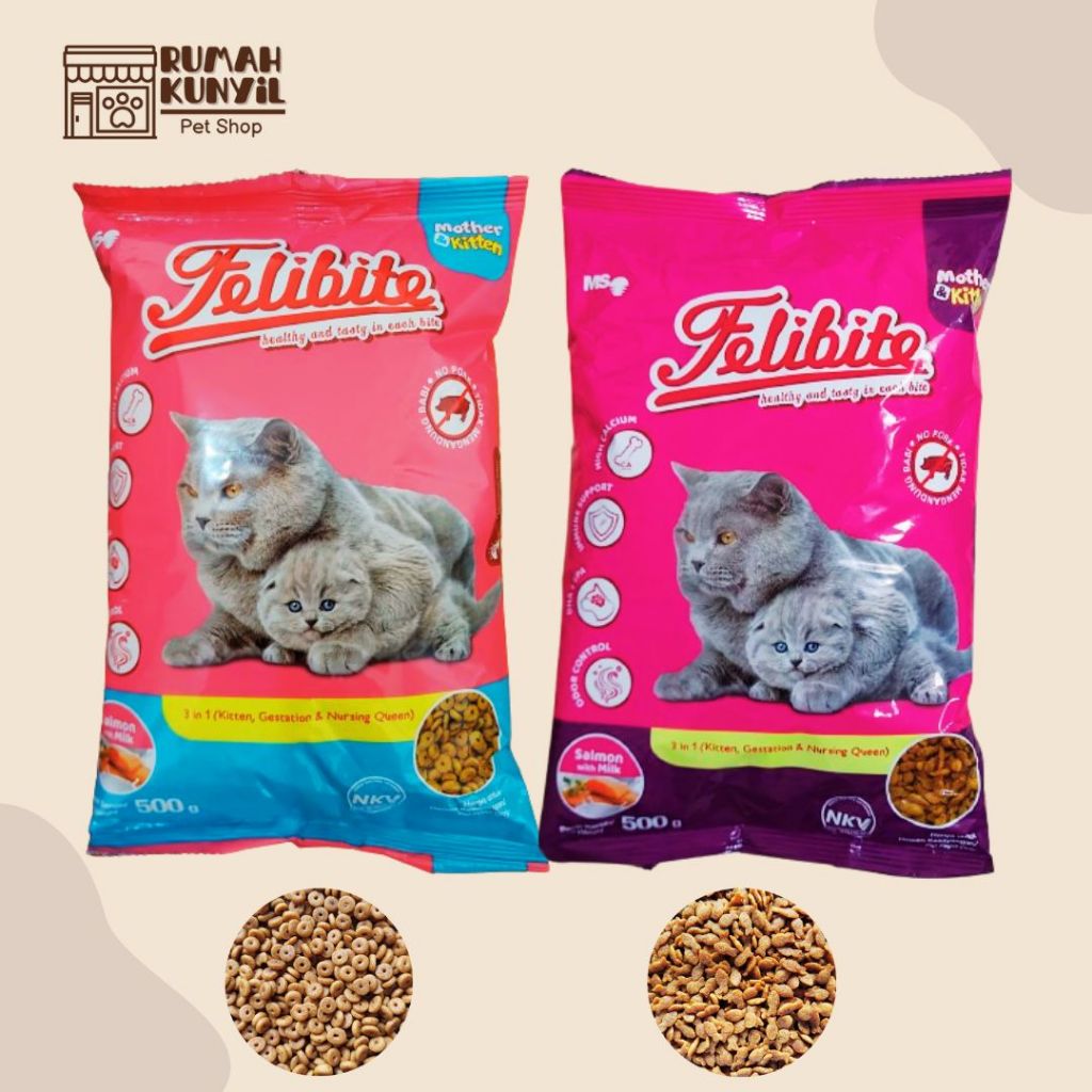 Jual Felibite Mother and Kitten 500 Gram Kemasan Fresh Pack Rasa Salmon ...