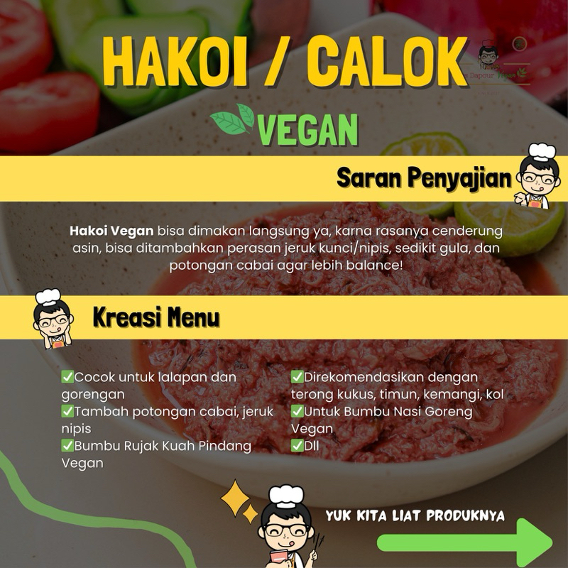 Jual Vinsdapourvegan - Hakoi / Kecalok / Calok Vegan Homemade Frozen ...
