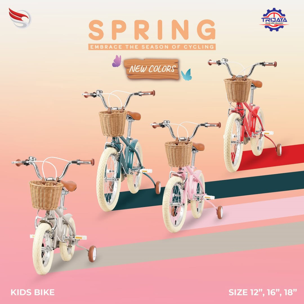 Jual Element Spring [12 / 16 / 18 Inch] Sepeda Anak Keranjang Dengan ...