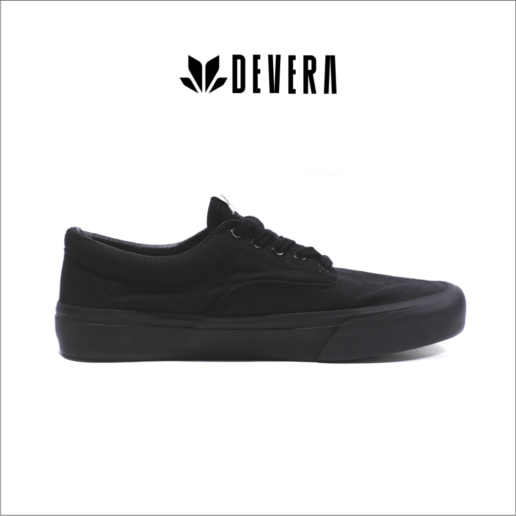 Jual Devera Shoes - Sepatu Low Bilguva Fullblack | Shopee Indonesia