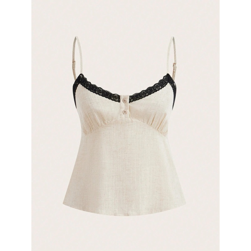 Fairy Grunge Spaghettiträger Top - Y2K Style Pastell