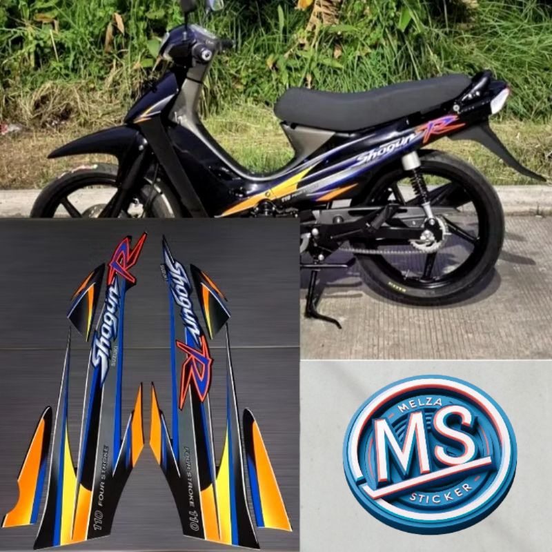Jual Stiker Striping Motor SHOGUN R 2002 Sticker Lis Body Standar ...