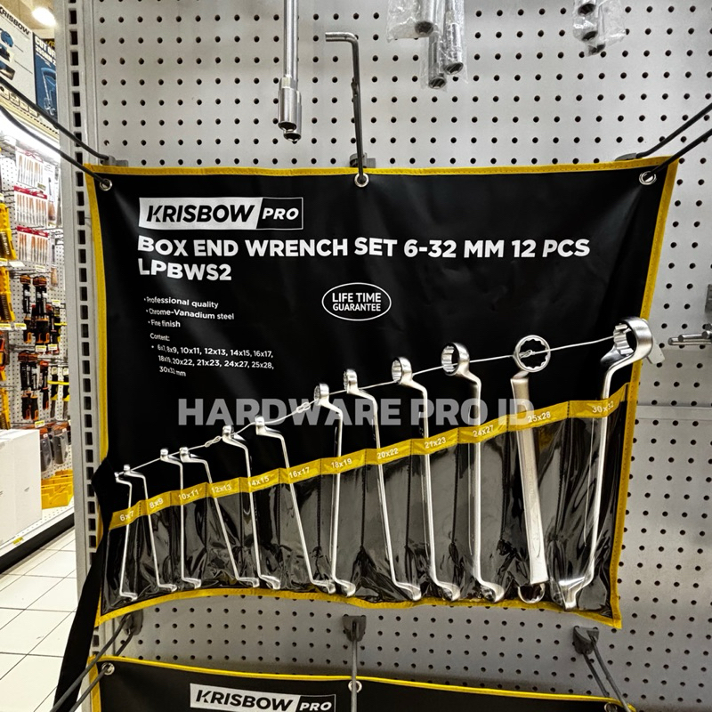 Jual Krisbow Set 12 Pcs Kunci Ring 6-32mm BOX END WRENCH SET 6-32MM ...