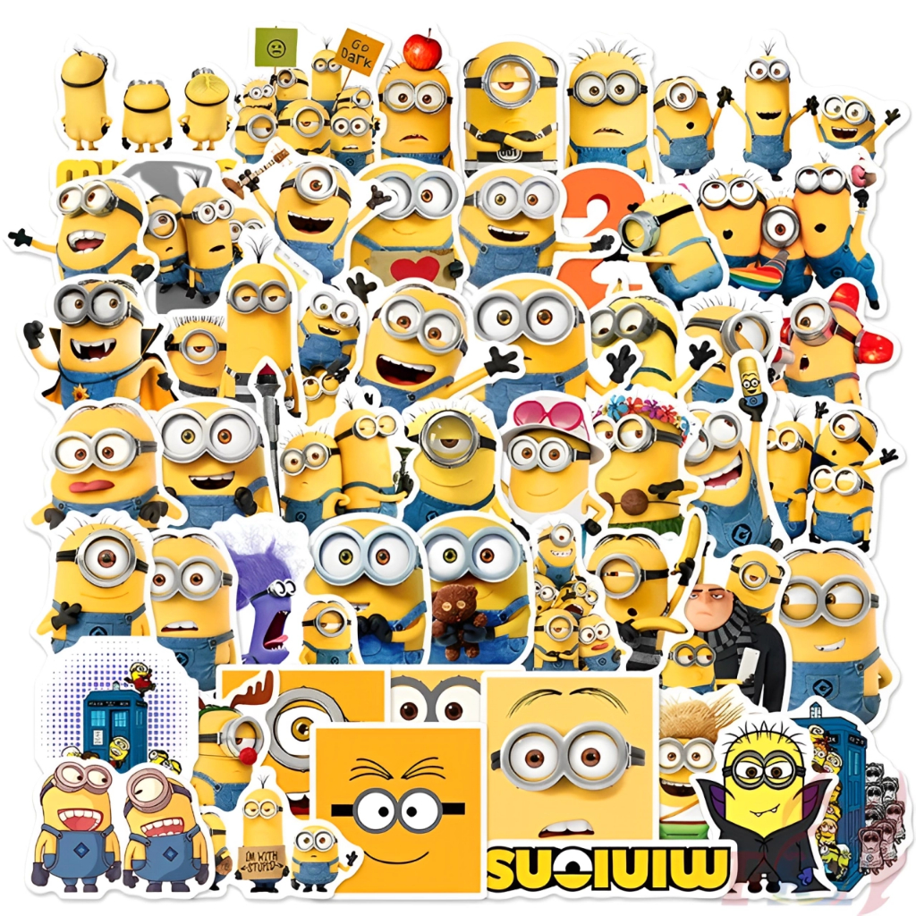 Jual 50pcs stiker Minion Lucu stiker lengket cocok untuk laptop ...