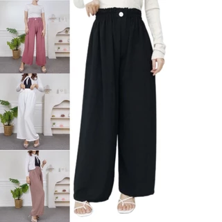 Celana Kulot Wanita Highwaist Premium Crinkle