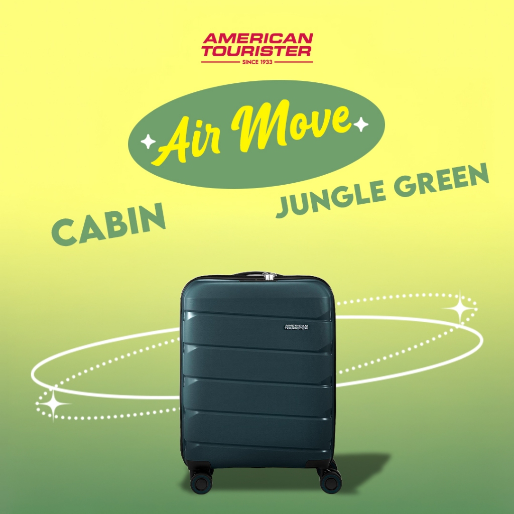 Jual American Tourister Koper Hardcase Air Move Cabin 20 inch- Jungle ...