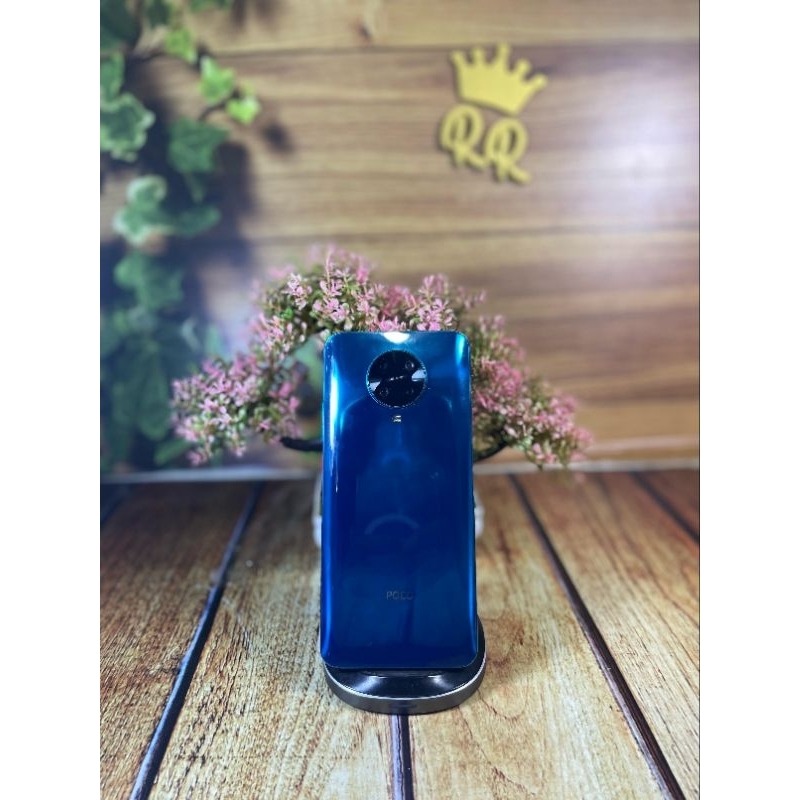 HAOTIAN Cover Per Xiaomi Poco F2 Pro 5G - Custodia In Tessuto Denim Con Anello 360° Girevole, Antiurto, TPU + PC, Nero