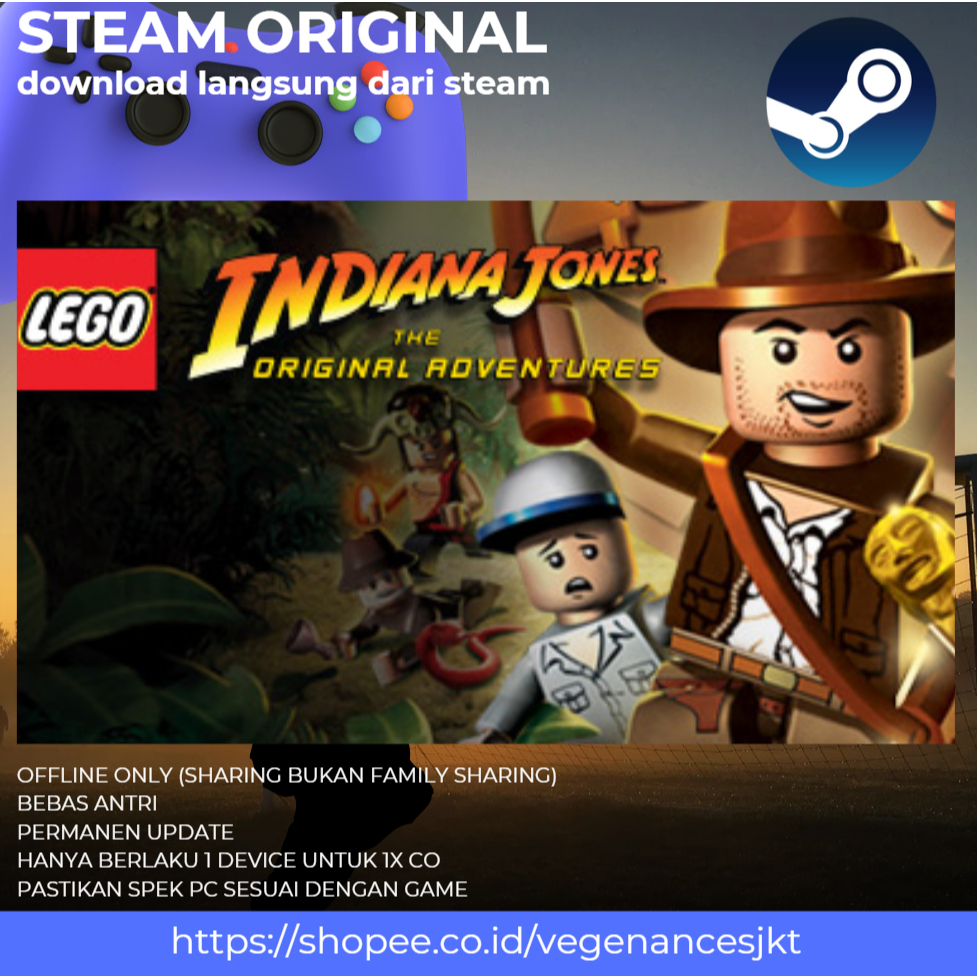 Jual LEGO Indiana Jones: The Original Adventures PC Game Sharing