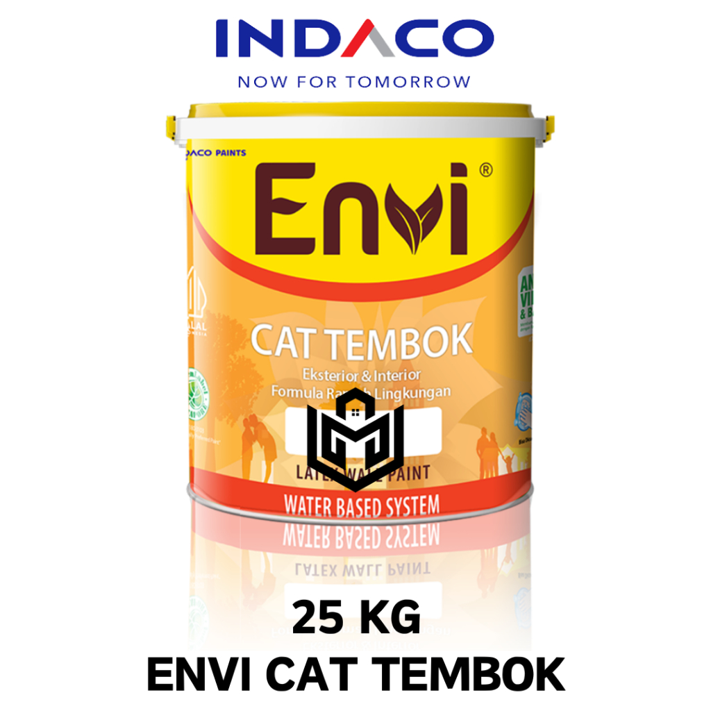 Jual Cat Tembok Eksterior dan Interior Envi Kemasan 25 Kg Indaco ...