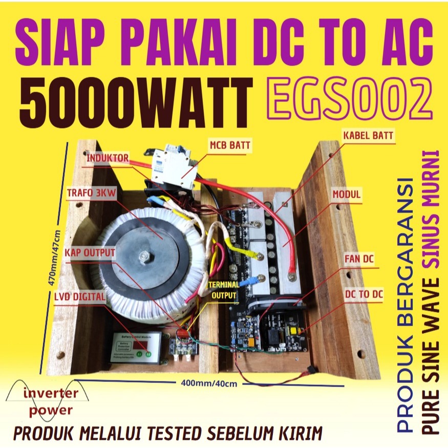 Jual INVERTER LF TOROID 48V 5.000 WATT 5000w | Shopee Indonesia