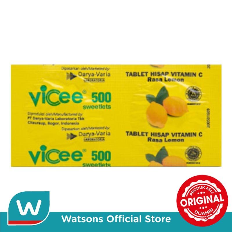 Jual Vicee Lemon Tablet Strip 2'S | Shopee Indonesia