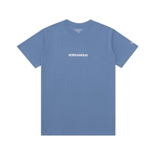 Screamous Kaos T-Shirt LEGEND TINY ON WHITE FADED DENIM