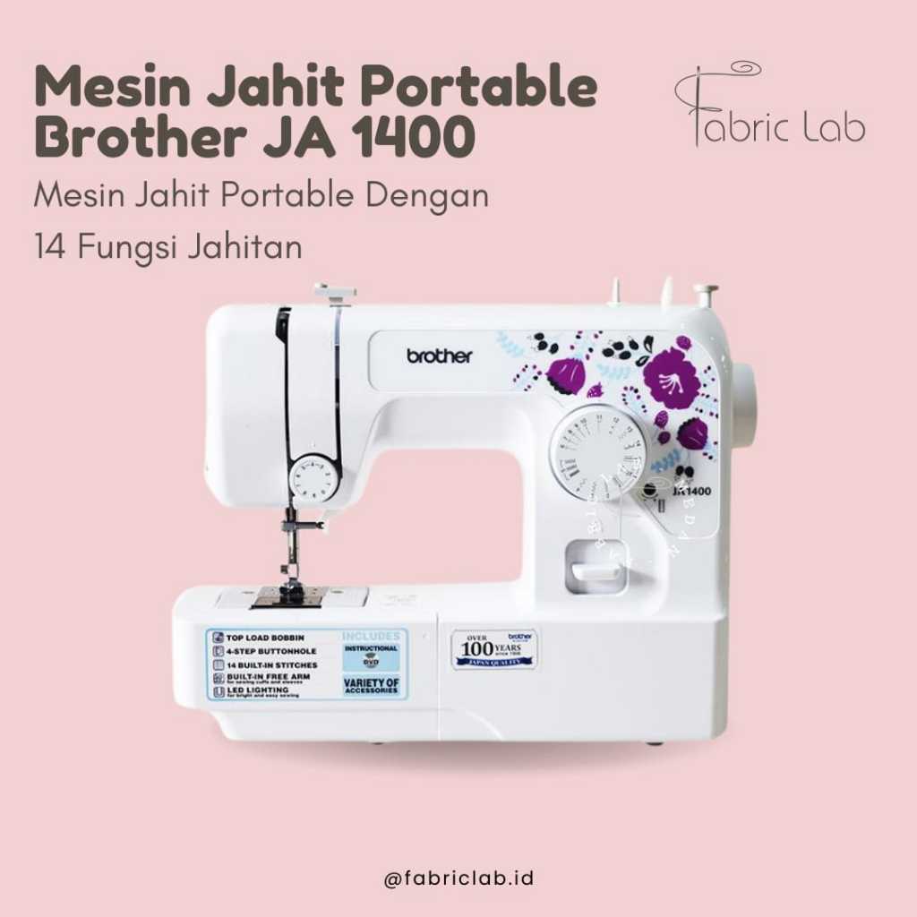 Jual Mesin Jahit Portable BROTHER JA 1400 / JA1400 sewing machine 14 ...