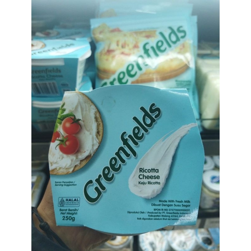 Jual Keju ricotta | keju greenfields ricotta cheese 250gram | Shopee ...