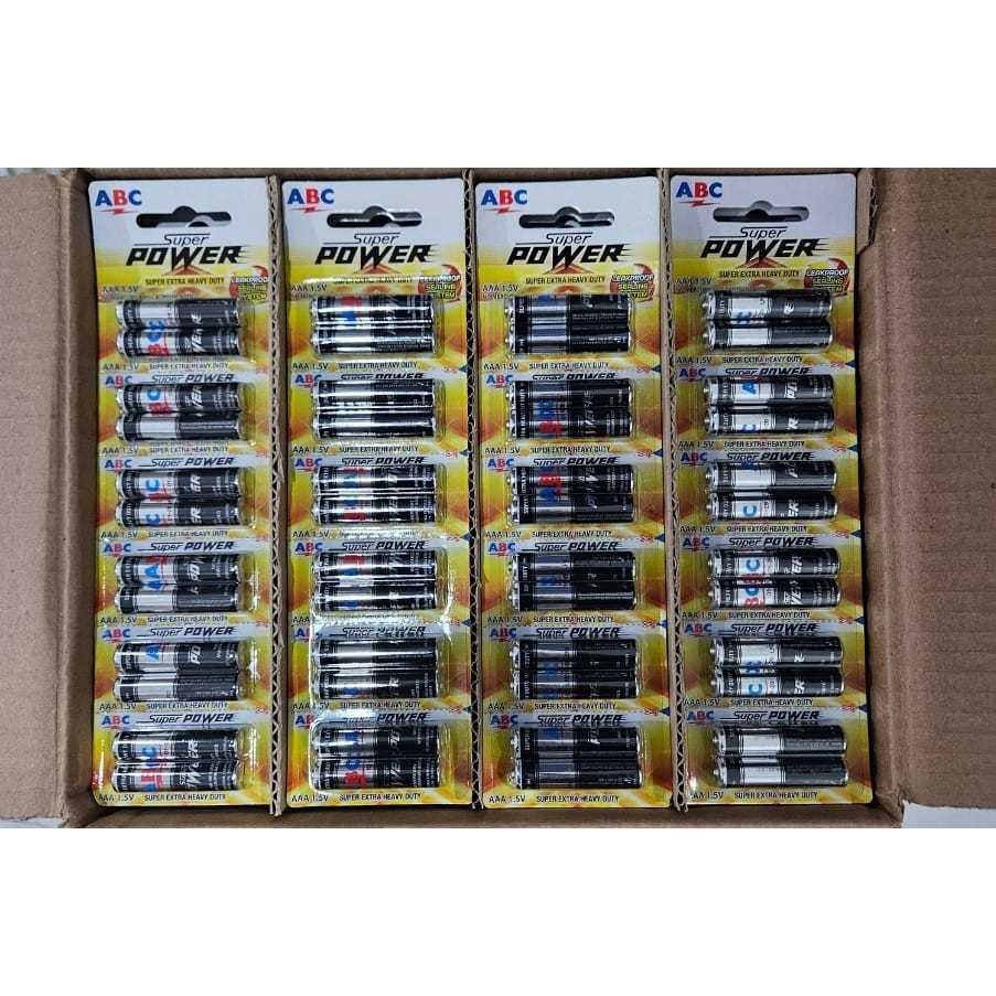 Jual Baterai ABC AAA R3 SPW Hitam paket isi 24 rcg x 12 Pcs = 288 Pcs ...