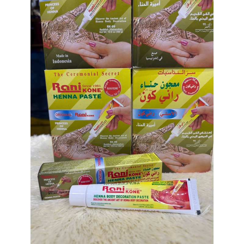 Jual Henna Rani Kone (pacar kulit & kuku) | Shopee Indonesia