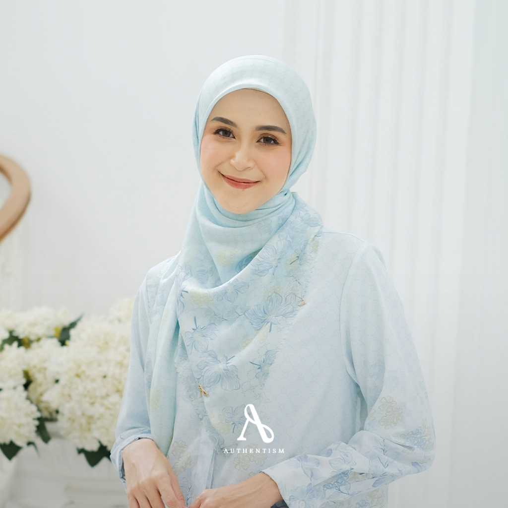 AUTHENTISM ID Safiyah Series Kerudung Segi Empat Motif Dastan Voal Lasercut Premium