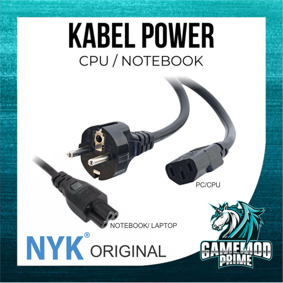 Jual KABEL POWER CPU / NOTEBOOK CABLE 1,5M Komputer / PC & LAPTOP BRAND ...