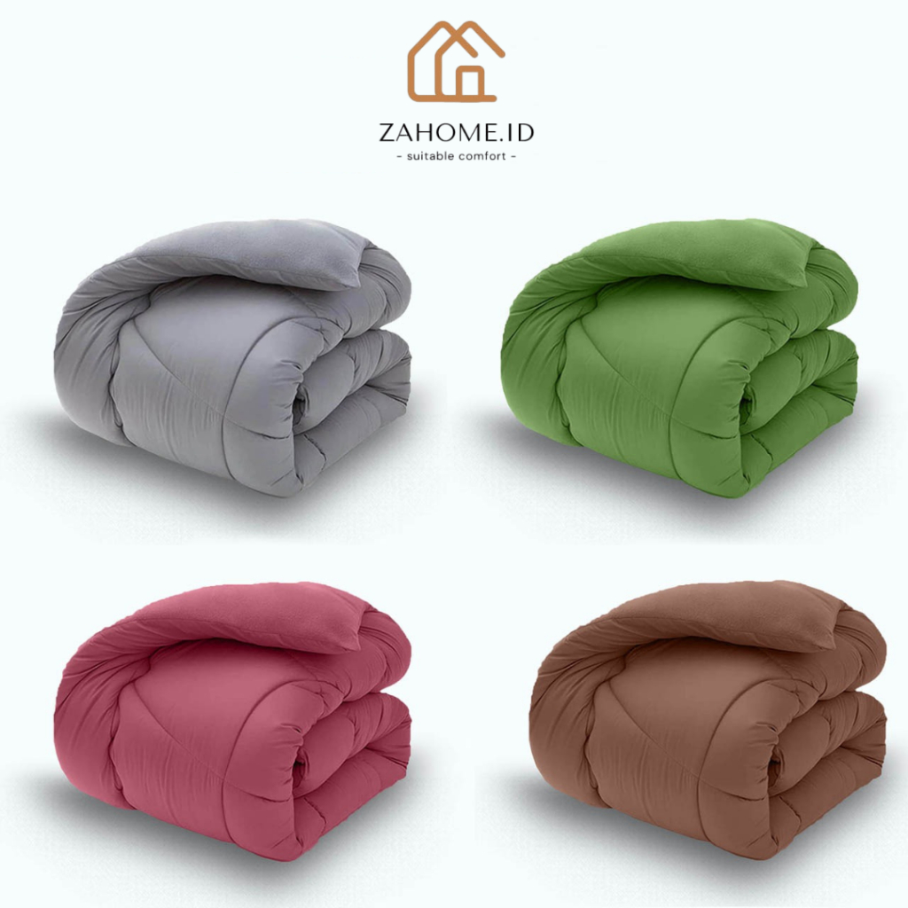 Set Bedcover Selimut Dan Sprei Tebal Polos All Size Halus - foto 4