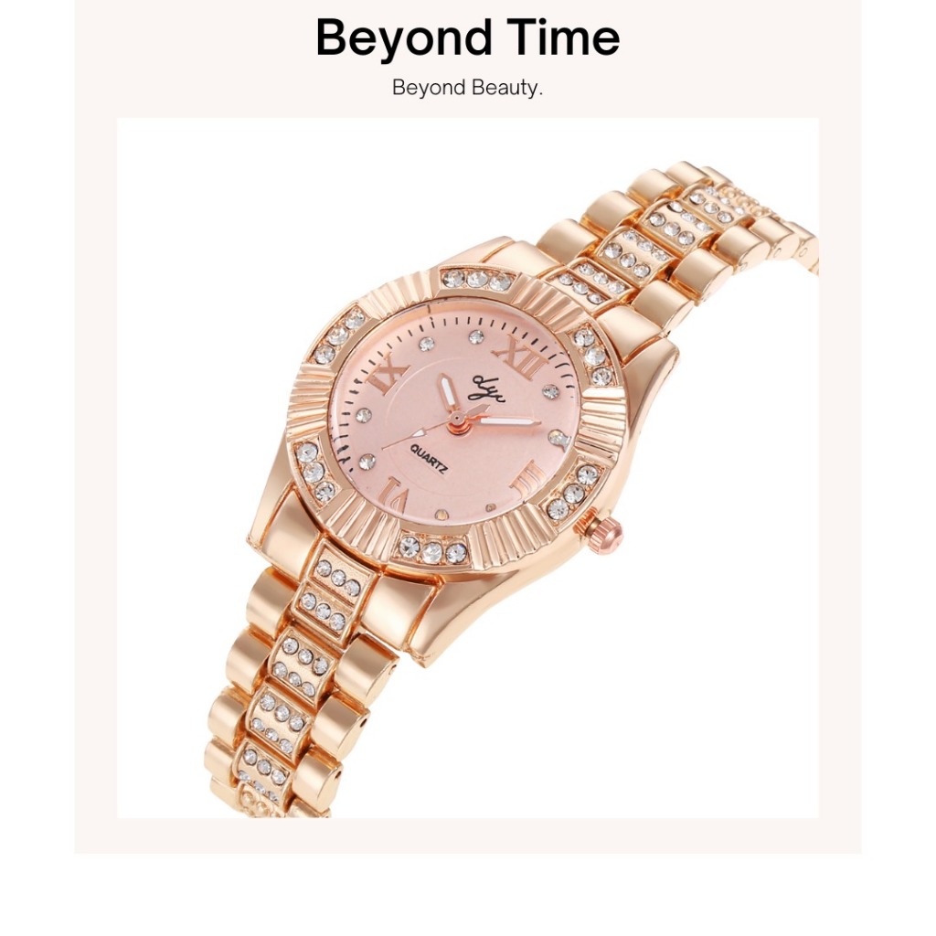Jual G117 Jam Tangan Wanita Segi Analog Quartz Casual Fashion Strap