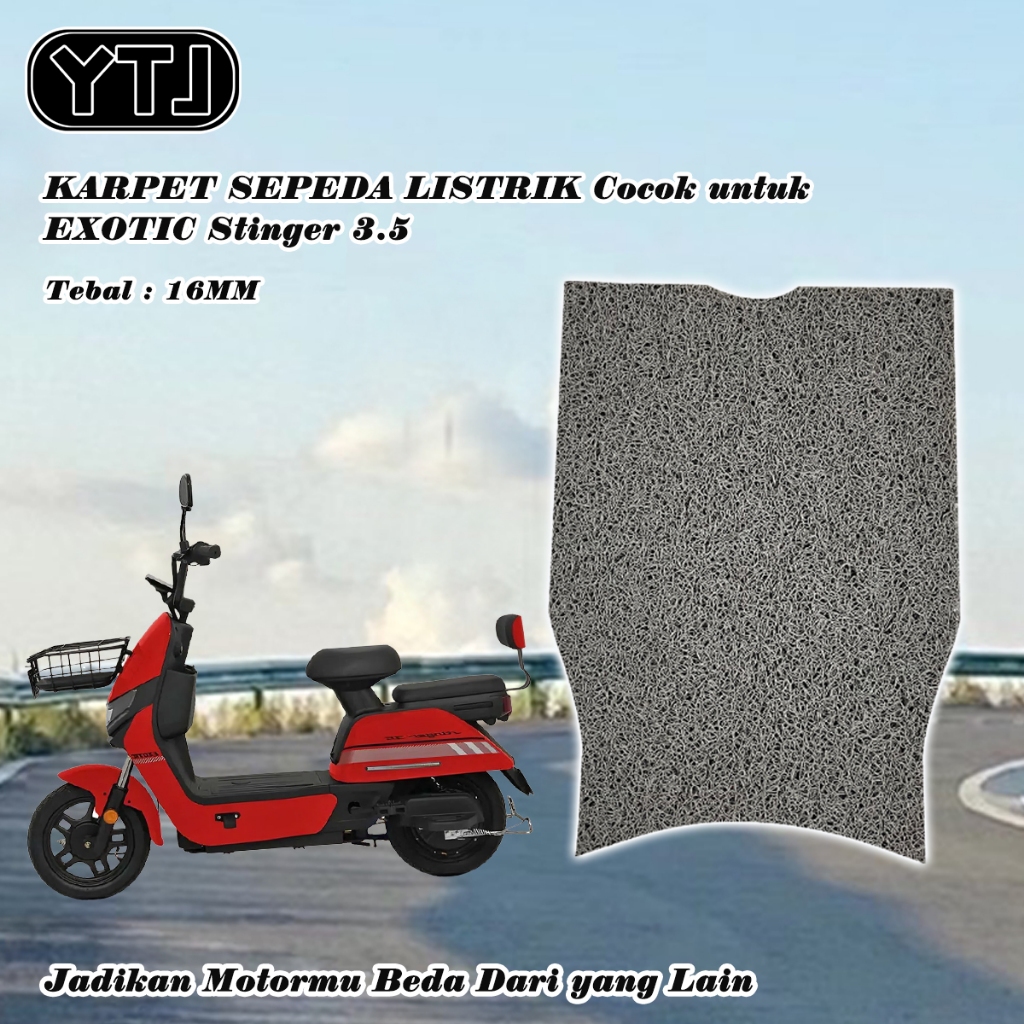 YTJ Karpet Sepeda Listrik EXOTIC Stinger 3.5 mie bihun motif Print