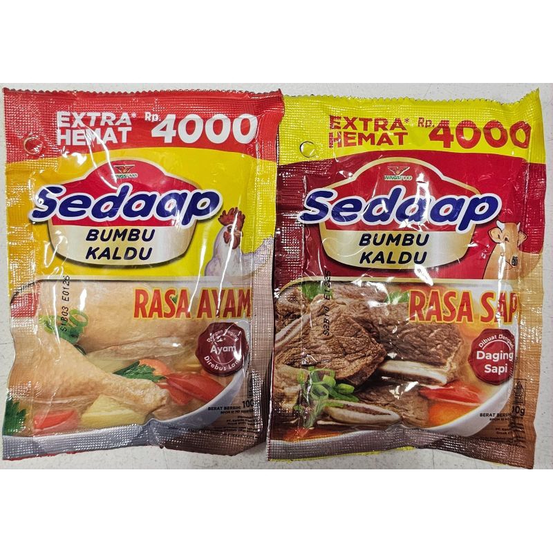 Jual Sedaap Bumbu Kaldu Rasa Ayam dan Sapi 100g | Shopee Indonesia