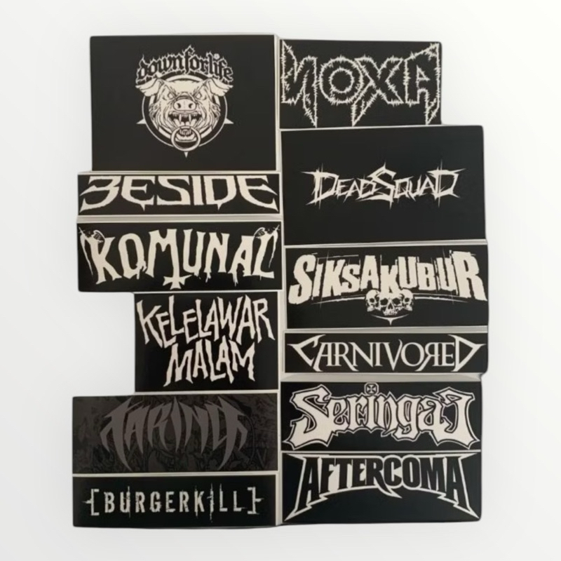 Jual Sticker Pack Band Indie Hard Core/Grindcore/Death Metal | Shopee ...