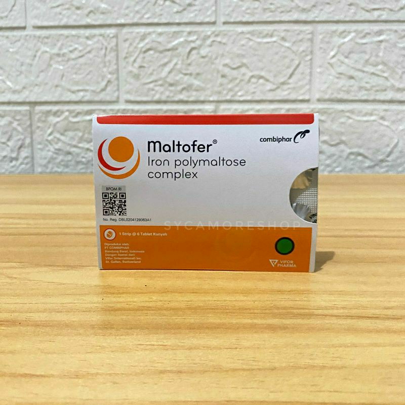 Jual Maltofer Chewable Suplemen Zat Besi Strip Isi 6 Tablet Kunyah ...