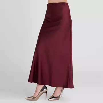 ZAYIDA Rok Satin Silk Premium Satin Skirt Midi Lenght Panjang Rok Slik Korean Style Basic Wanita