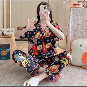 PIYAMA REALPICT! Satin Silk Baju Tidur Wanita Max BB 65G