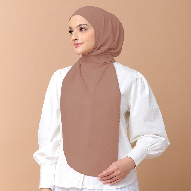 Nabillasyal Haura Series Pashmina 2 In 1 Hijab Semi Instant Ceruti