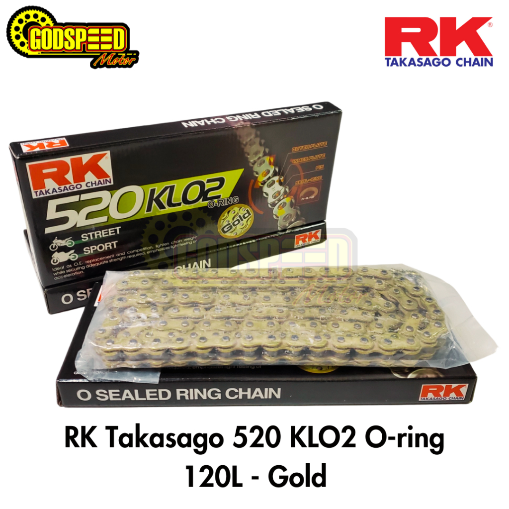 Jual RANTAI RK TAKASAGO 520 KLO2 O-RING ORING GOLD NINJA250 ZX25 ER6 ...
