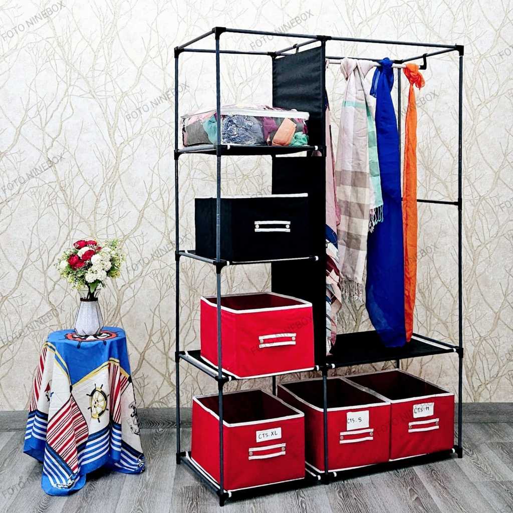 Jual Nine Box Rak Gantung Hijab/Rak Gantungan Jilbab/Rangka Lemari Baju ...