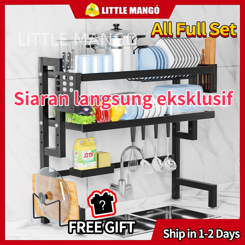 Jual [Spesial Live]Rak Piring Rak Cuci Piring Dapur Rak Lemari Dapur